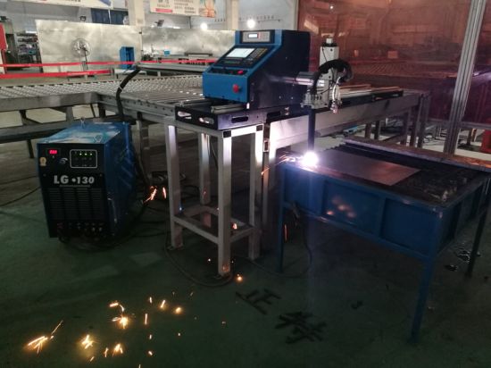धातु प्लेट के लिए सीएनसी फैक्टरी आपूर्ति प्लाज्मा और लौ टेबल काटने की मशीन